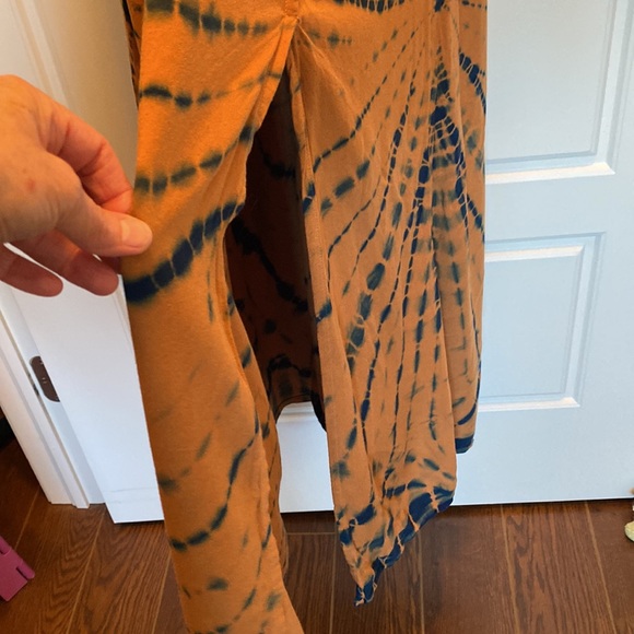 Young Fabulous & Broke boho maxi sundress size Small rust and navy - Picture 3 of 7